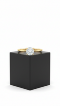 Radiant Gold Solitaire Ring